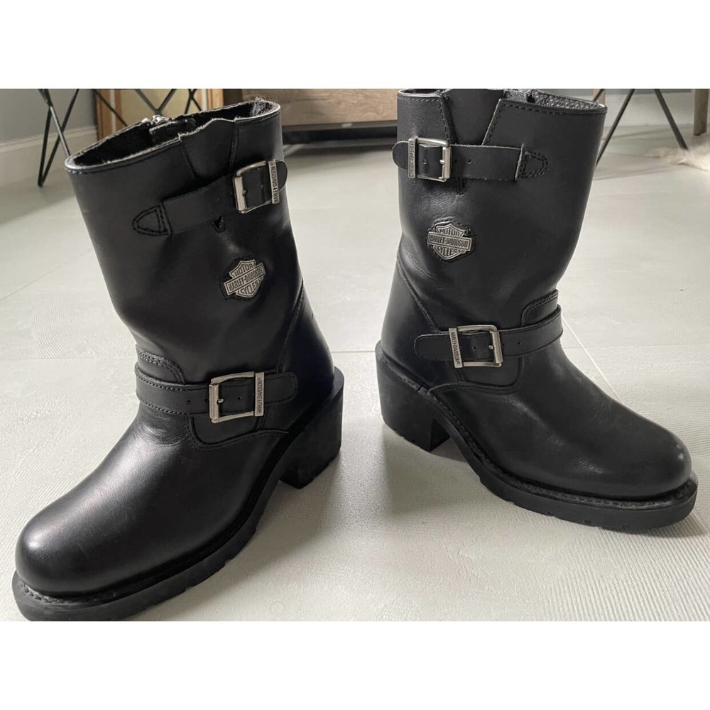 Genuine Harley Davidson Women's Motorcycle Riding Boots - Size 6